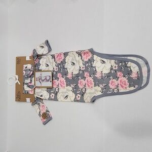 New Baby Girl Gown & Headband Set